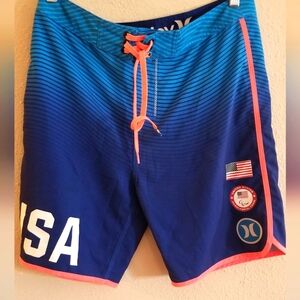 Hurley mens blue short size small